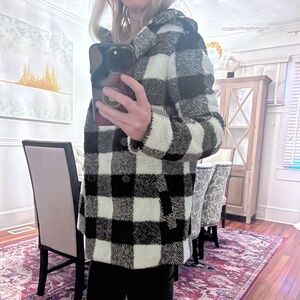 Buffalo check coat - size S